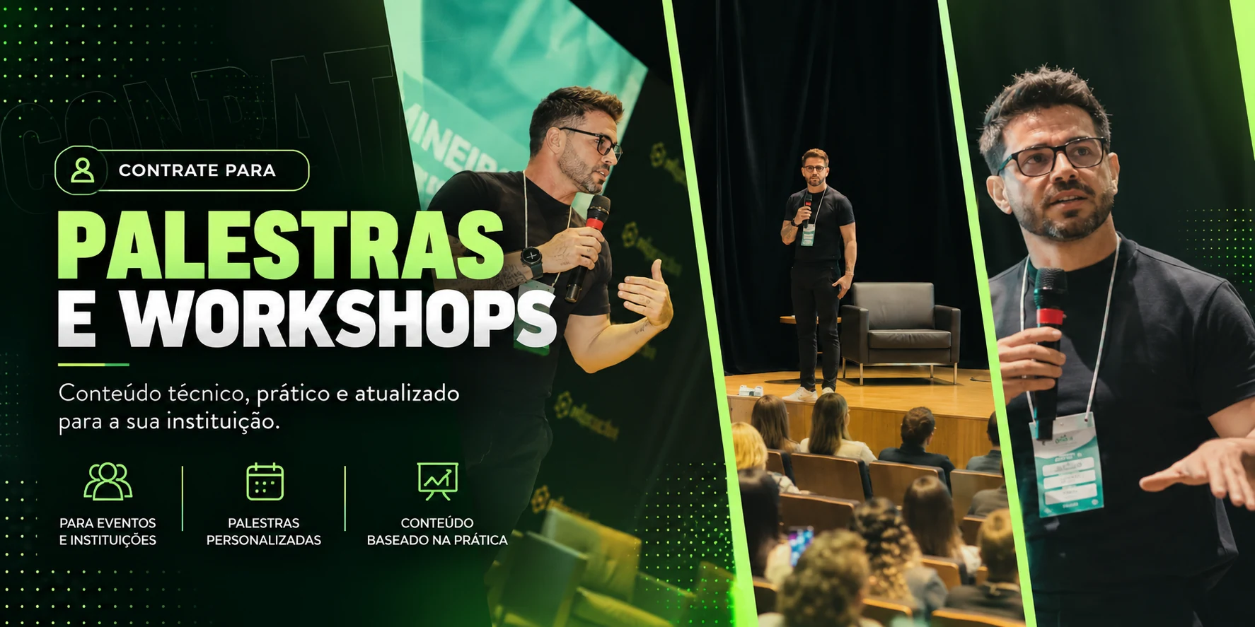 Contrate o Prof. Vinicius para eventos