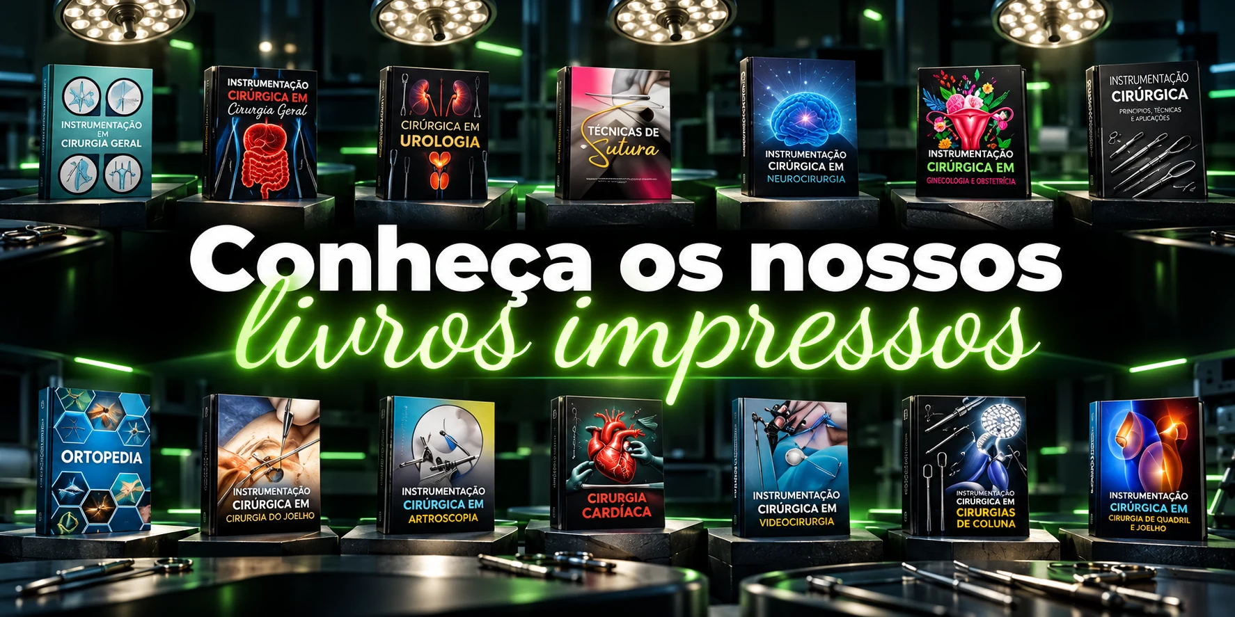 Livros físicos de Instrumentação Cirúrgica